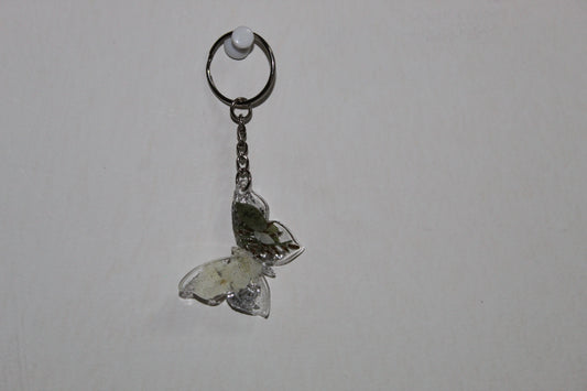 butterfly resin keychain
