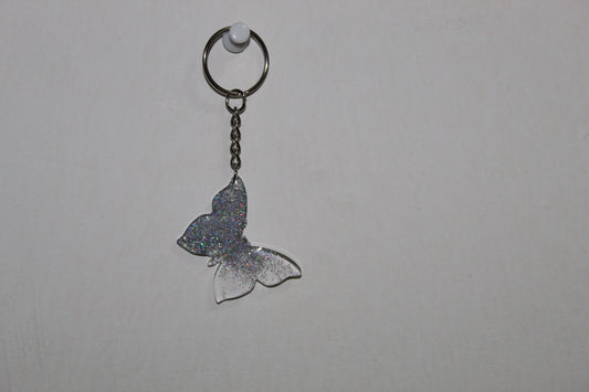 butterfly resin keychain