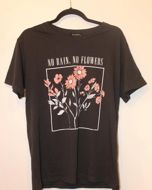 Black Flower T-shirt