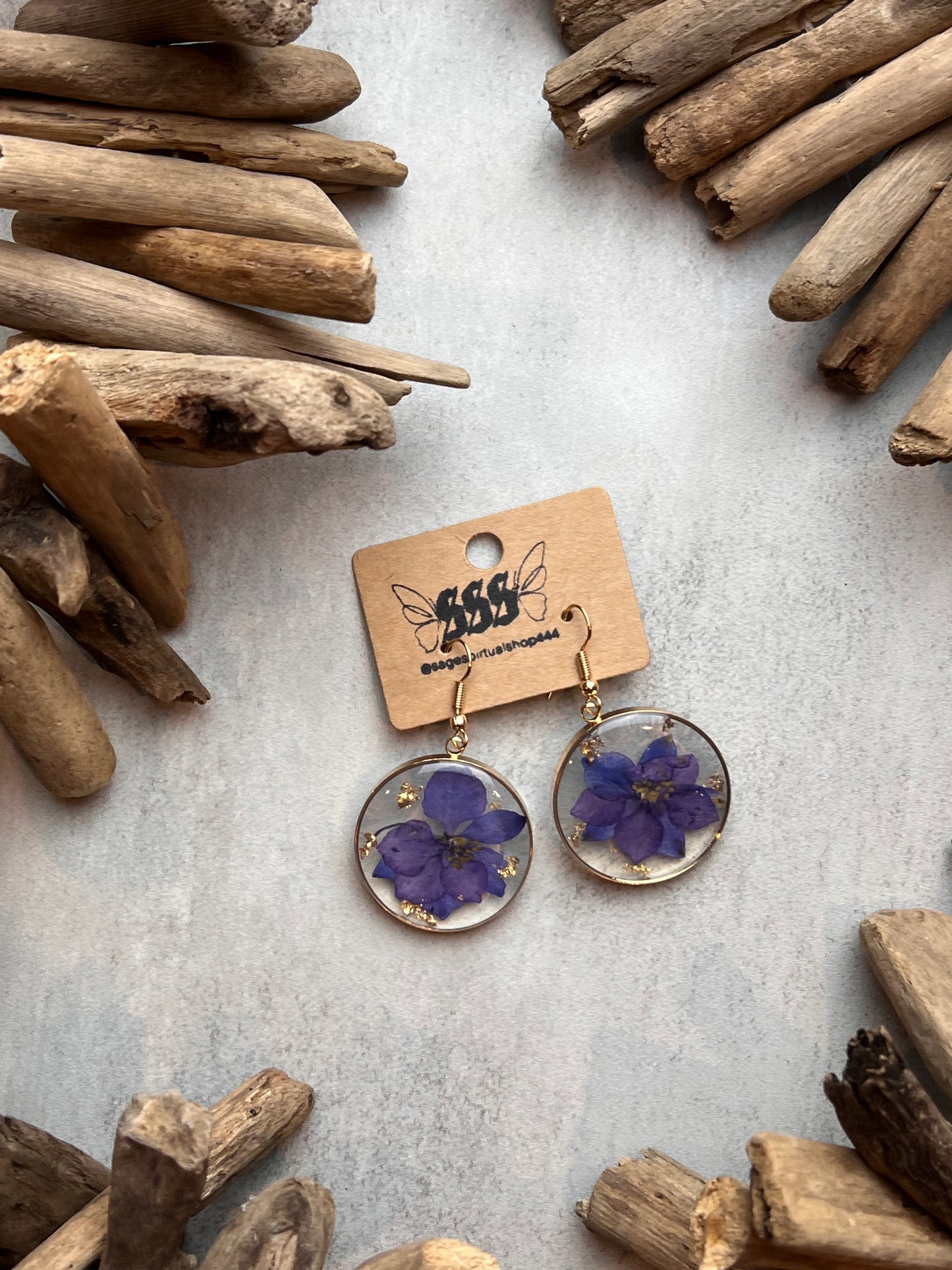 Resin Flower Circles