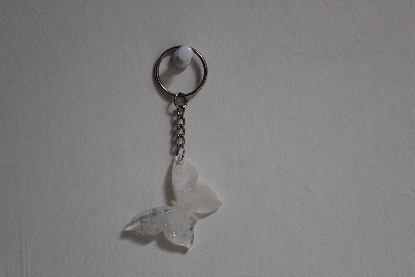 butterfly resin keychain