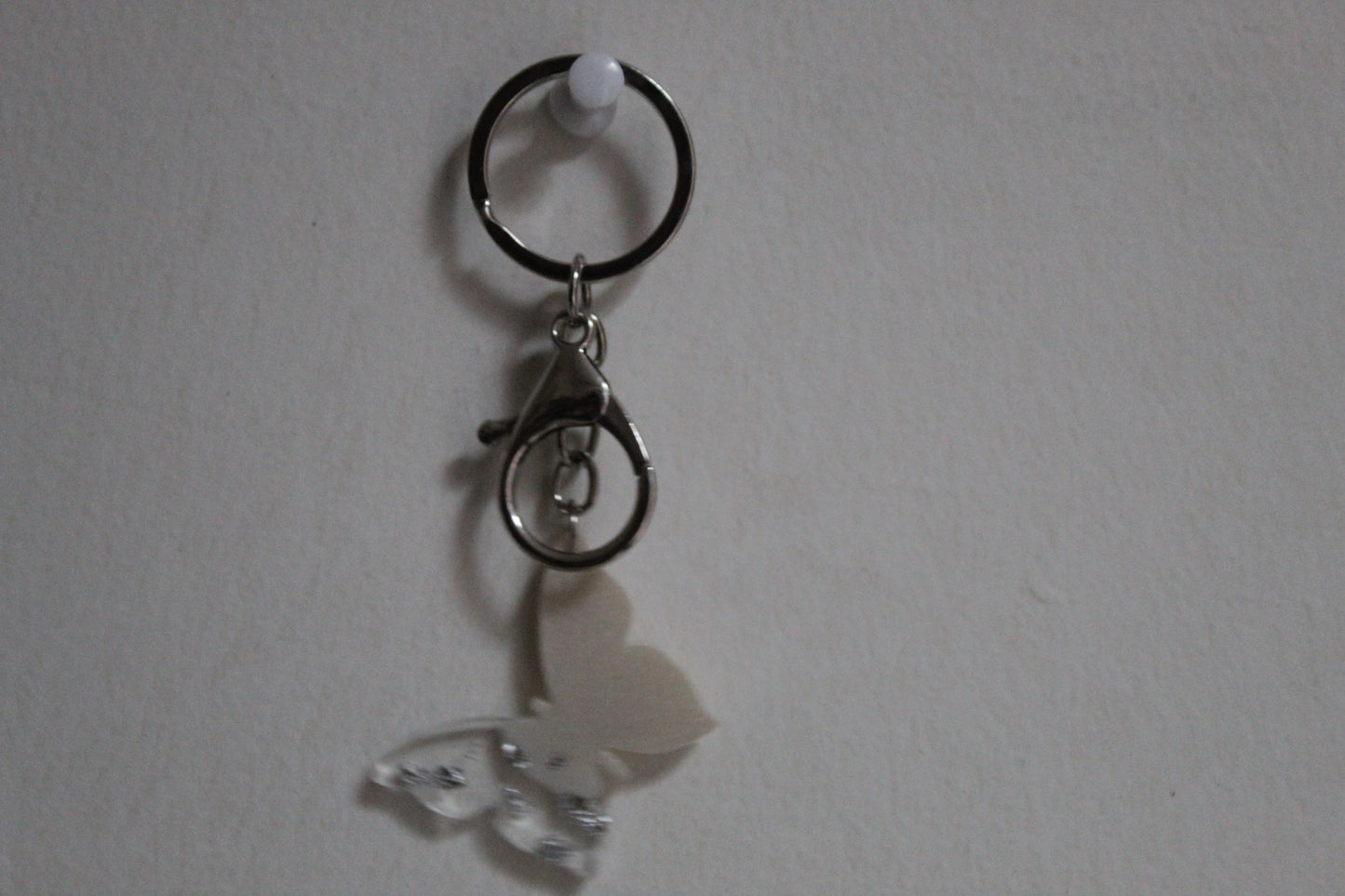 butterfly resin keychain