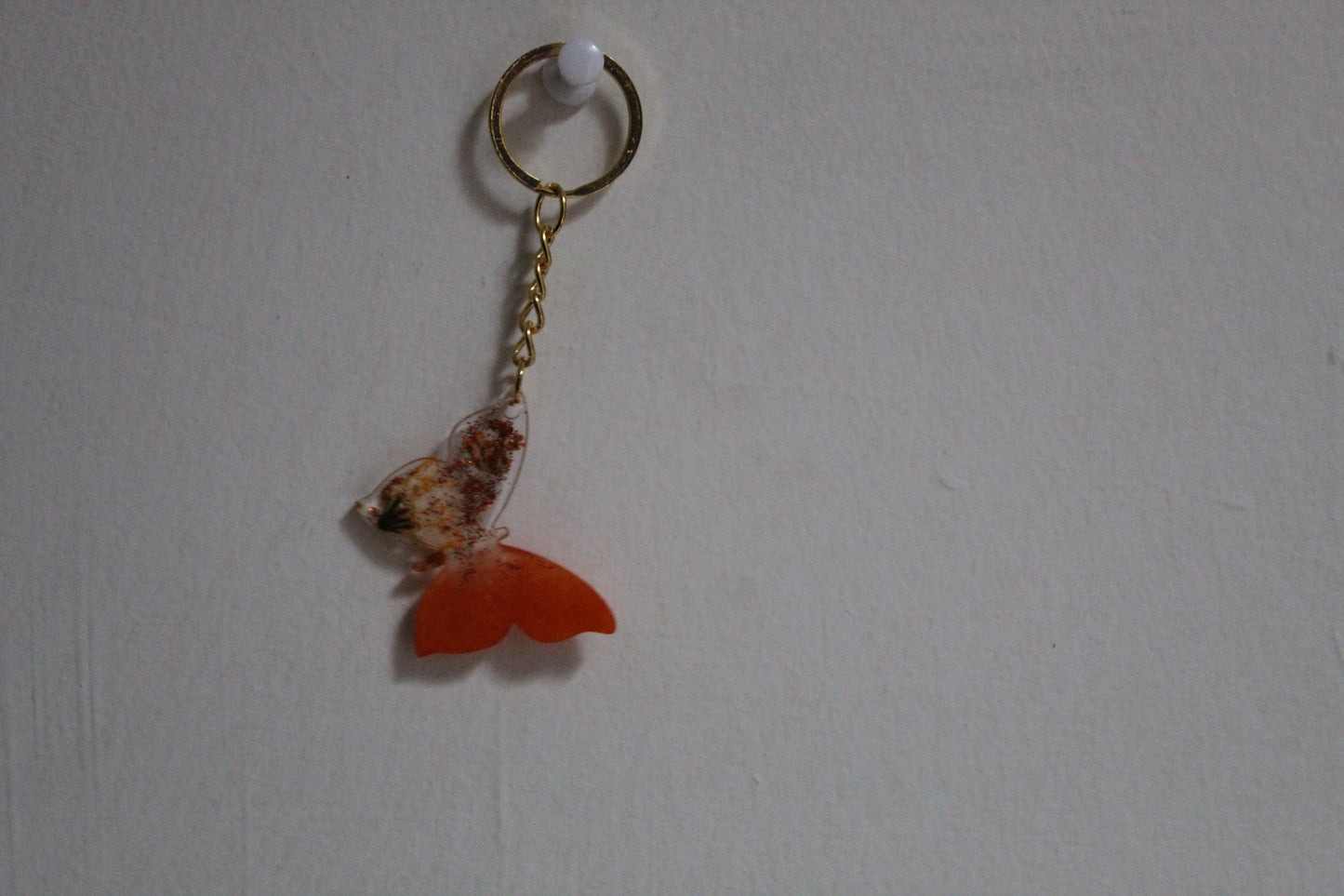 butterfly resin keychain