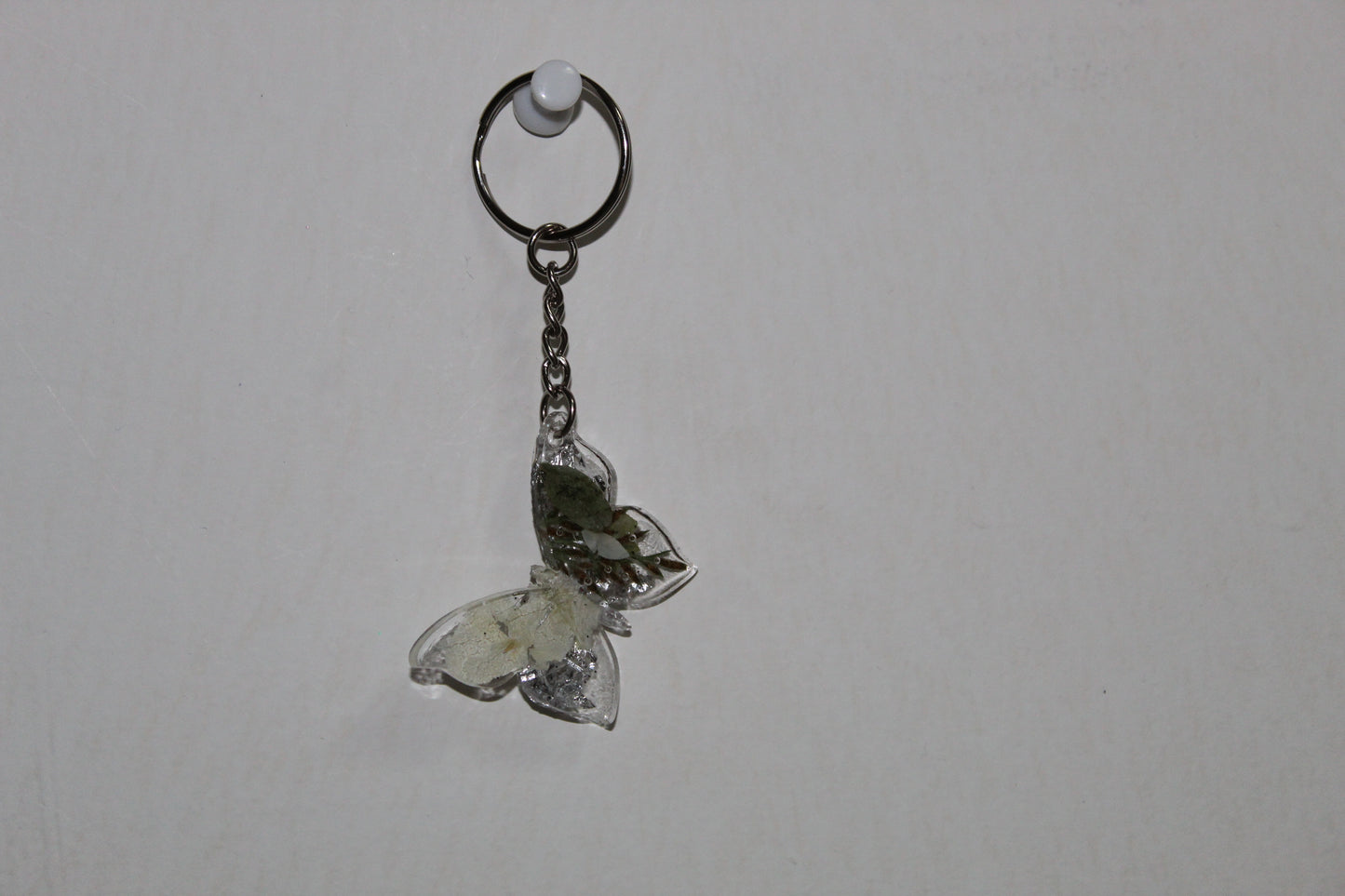 butterfly resin keychain