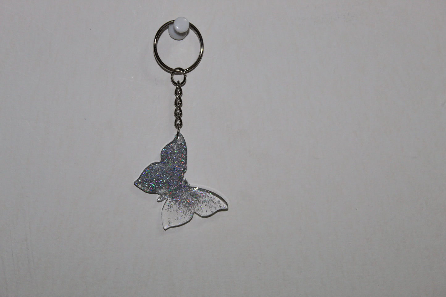 butterfly resin keychain