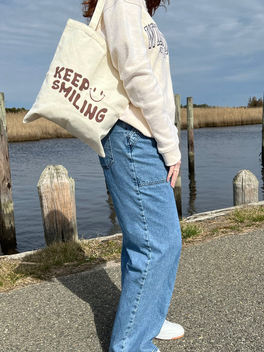 Keep Smiling Tote